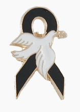Black Ribbon with Dove